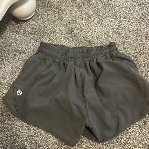 Army green lulu shorts